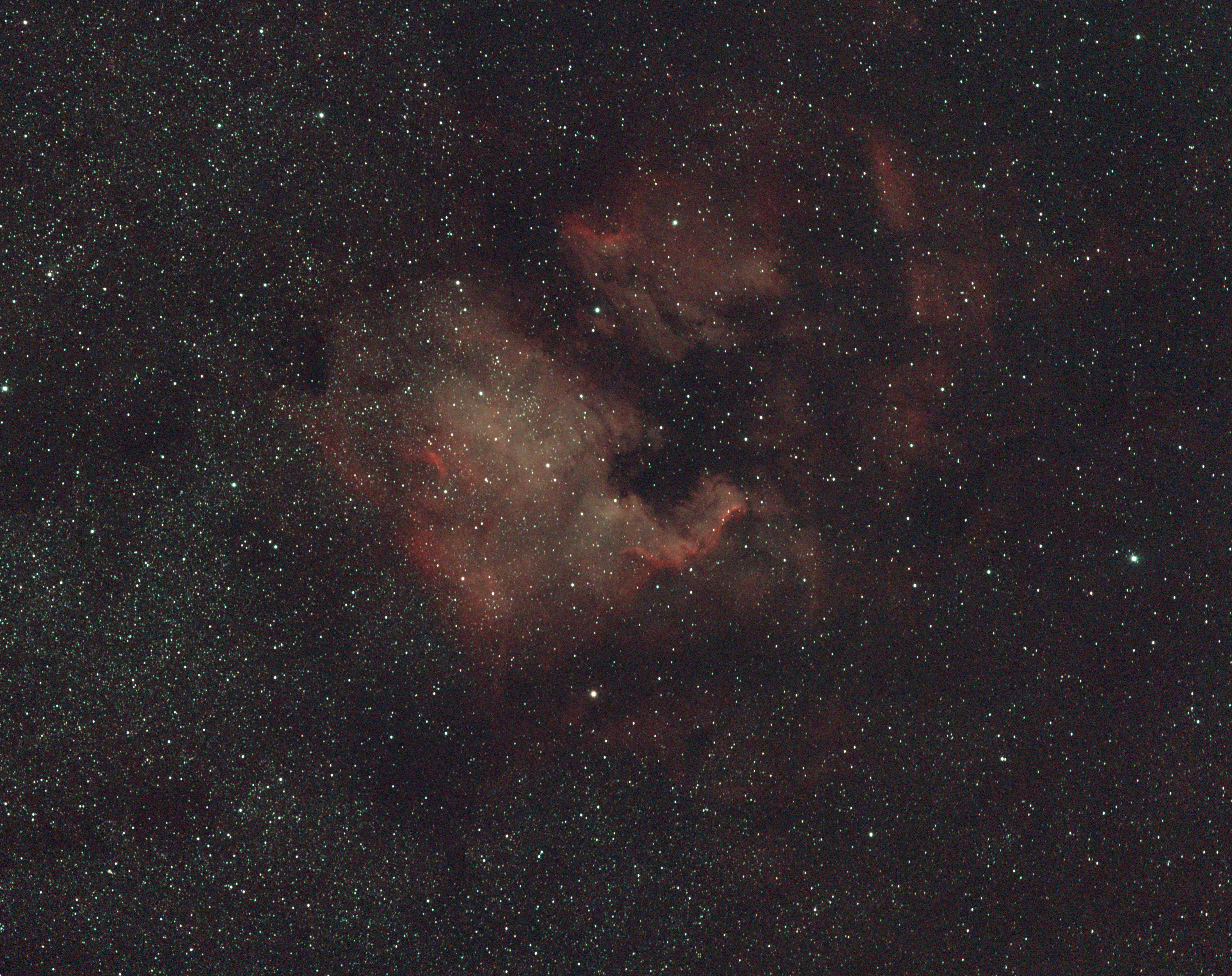 North American Nebula, Captured with Sony ZV-E10 camera and a Rokinon 135 Telephoto Lens
